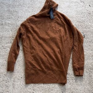 Saks Fifth Avenue Cashmere Caramel Turtleneck Sweater